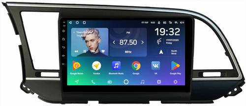 Магнитола для Hyundai Elantra 6 2016-2018 (без штатной КЗВ, рамка тип 1) - Teyes CC2 PLUS монитор 9" QLED на Android 10, ТОП процессор, 4Гб+64Гб, 4G SIM-слот