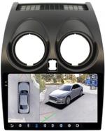 Магнитола для Nissan Qashqai J10 2006-2013, Dualis - FarCar BX1170M-360 монитор 9.5" 2K QLED на Android 13, Быстрая, CarPlay, 4G SIM-слот, 4 камеры в комплекте