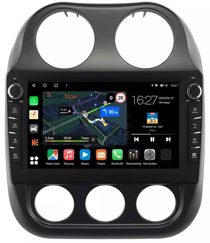 Магнитола для Jeep Compass 2011-2015 - Canbox 10-810 Android 10, ТОП процессор, CarPlay, 4G SIM-слот