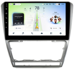 Магнитола для Skoda Octavia A5 2004-2013 (рамка серебро) - Teyes CC4L монитор 10" IPS на Android 14, Snapdragon 662, CarPlay, 4G SIM-слот