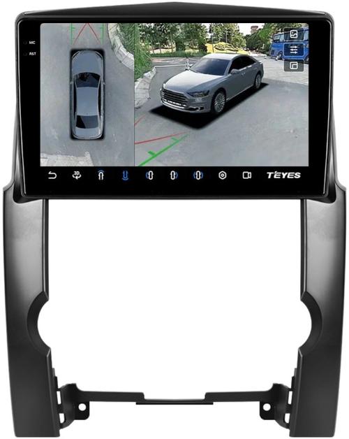 Магнитола для KIA Sorento 2 XM 2009-2012 (без штатного усилителя) - Teyes CC3-2K-360 монитор 10.36" 2K QLED на Android 10, Быстрая, CarPlay, 4G SIM-слот, 4 камеры в комплекте