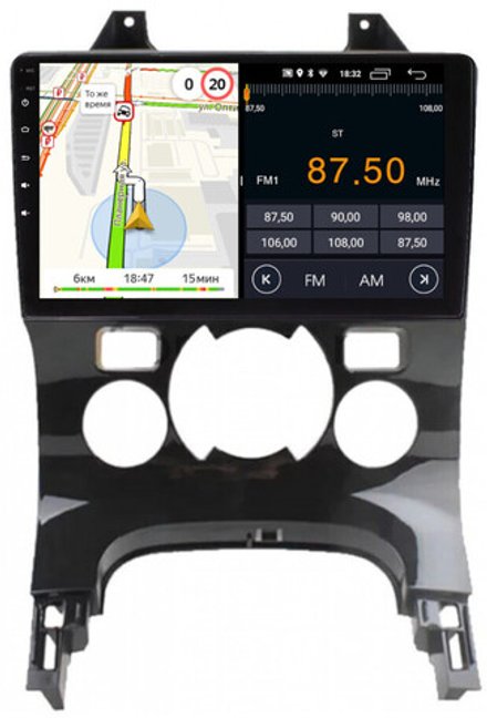 Магнитола для Peugeot 3008 2010-2017 (климат) - Parafar PF082FHD на Android 13, 8-ядер, 2Гб+32Гб, CarPlay, 4G SIM-слот