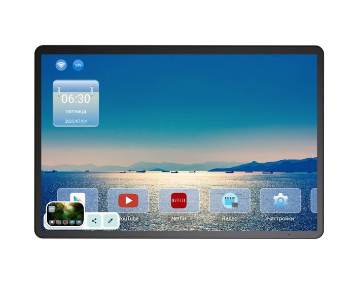 Монитор на подголовник - ERGO ER1380AN с сенсорным экраном 13” (IPS 2K 2880х1920, Android, 4G +out) черный