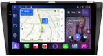 Магнитола для Mazda 3 BK, Axela 2003-2009 - FarCar BM161M монитор 9.5" QLED на Android 14, TS10, 4+32Гб, CarPlay, 4G SIM-слот