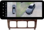 Магнитола для Mercedes-Benz S W220 1998-2005 (рамка дерево) - Teyes LUX ONE 360 монитор 12.3" 2K QLED на Android 10, 6+128Гб, CarPlay, 4G SIM-слот, 4 камеры в комплекте
