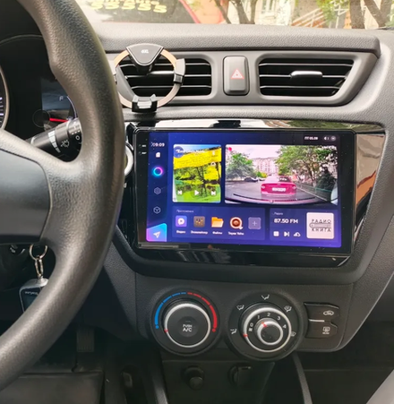 Магнитола для KIA Rio 3 2011-2017 - Teyes CC3-2K-360 на Android 10, 2K QLED, 6Гб+128Гб, CarPlay, 4G SIM-слот, 4 камеры в комплекте