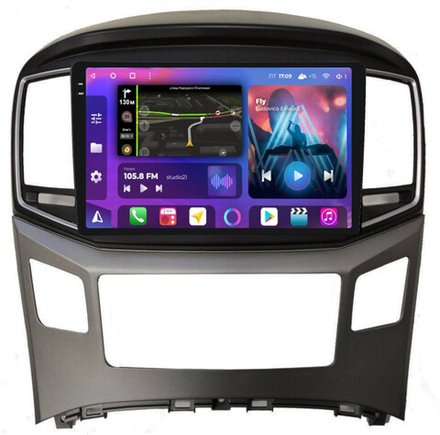 Магнитола для Hyundai H1, Grand Starex 2015-2022 - FarCar BM586M-2K монитор 9.5" 2K QLED на Android 14, TS10, 4+32Гб, CarPlay, 4G SIM-слот