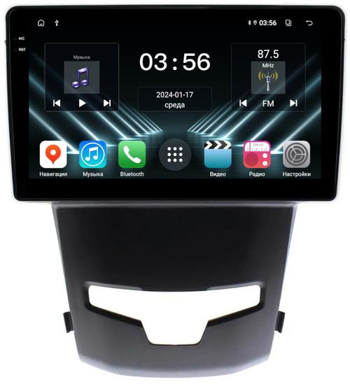 Магнитола для SsangYong Actyon 2 2013-2021 - FarCar DX355M монитор 9.5" IPS на Android 13, 4+64Гб, CarPlay
