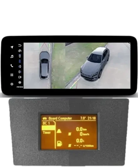 Магнитола для Opel Astra H (перенос БК вниз, 9 серая) - Teyes LUX ONE ROUND монитор 12.3" 2K QLED на Android 10, CarPlay, 4G SIM-слот