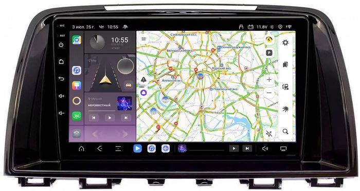 Магнитола для Mazda 6 2012-2014 - Kuberg QLed, Android 13, TS20, CarPlay, SIM-слот