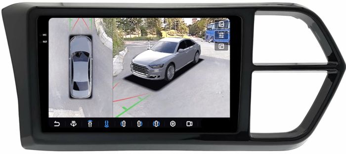 Магнитола для Jetta VS5, VS7 - FarCar BX10-360-9512-VS монитор 10.36" 2K QLED на Android 13, 6Гб+128Гб, CarPlay, 4G SIM-слот, 4 камеры в комплекте