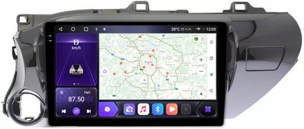 Магнитола для Toyota Hilux 8 2015-2023+ - Kuberg SF-1686 QLed+2K, Android 12, TS10, CarPlay, 4G SIM-слот