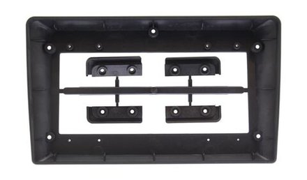 Комплект рамки с разъёмами 9" Nissan Serena 3 C25 2005-2010 черная взамен 2din [F2][Right]