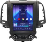 Магнитола для Hyundai Santa Fe 2 2006-2012 (климат, без штатного усилителя, рамка тип 2) - Teyes TPRO 2 монитор 9.7" QLED в стиле "Тесла" на Android 10, Быстрая, 4G SIM-слот