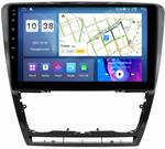 Магнитола для Skoda Octavia A5 2004-2013 (рамка черная глянцевая) - Parafar PF005BUHD на Android 13, Быстрая, QLED, CarPlay, 4G SIM-слот