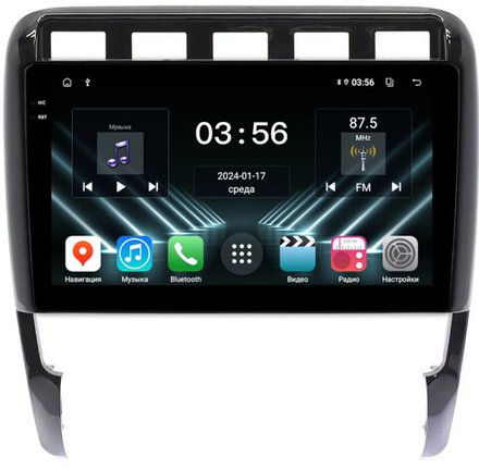 Магнитола для Porsche Cayenne 2002-2010 - FarCar DX443M монитор 9.5" IPS на Android 13, 4+64Гб, CarPlay