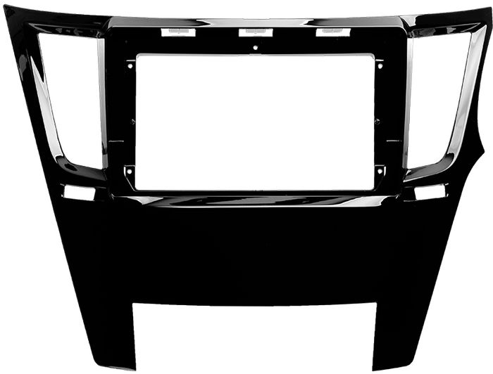 Магнитола для Subaru Legacy 5, Outback 4 2009-2014 (правый руль, рамка черный глянец) - FarCar S500-TS10 монитор 9.5" QLED на Android 14, Быстрая, CarPlay, 4G SIM-слот