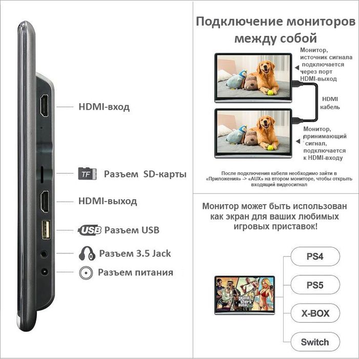 Монитор на подголовник - ERGO ER1250AN с сенсорным экраном 12.5” (IPS 1920х1080, Android, 8+128Gb, +out) серебристый