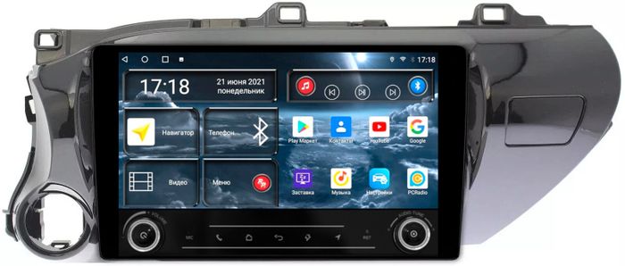 Магнитола для Toyota Hilux 8 2015-2023+ - Redpower K 186 Android 10, ТОП процессор, Hi-Fi звук, 6Гб+128Гб, CarPlay, SIM-слот