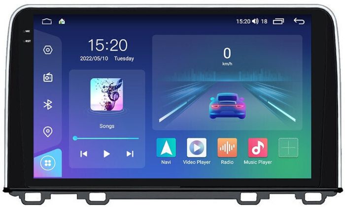 Магнитола для Honda CR-V 2017+ - Parafar PF008T2RN2K на Android 13, QLED+2K, ТОП процессор, 4Гб+32Гб, CarPlay, 4G SIM-слот