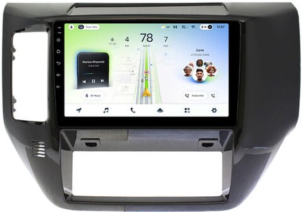 Магнитола для Nissan Patrol Y61 2004-2010 (рамка черная глянцевая) - Teyes CC4L монитор 9" IPS на Android 14, Snapdragon 662, CarPlay, 4G SIM-слот