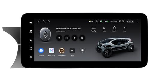 Магнитола для Mercedes-Benz C-класс W204 2011-2014 NTG 4.5/4.7 (рамка 9) - Teyes LUX ONE ROUND монитор 12.3" 2K QLED на Android 10, CarPlay, 4G SIM-слот