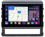 Магнитола для Toyota Land Cruiser 200 2015-2021 (без JBL) - FarCar 567/609M монитор 9.5" QLED на Android 14, TS18, CarPlay, 4G SIM-слот