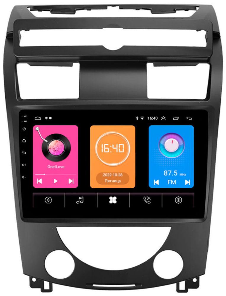Магнитола для SsangYong Rexton 2006-2012 -  GT10-3539 на Android 10, 2Гб-16Гб