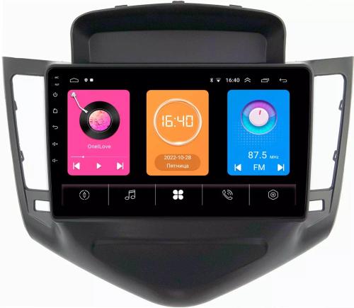 Магнитола для Chevrolet Cruze 2009-2012 (рамка черная) -  GT9-9010 на Android 10, 2ГБ-16ГБ