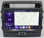 Магнитола для Toyota Land Cruiser 200 2007-2015 (климат на ШГУ) - Kuberg SF-1620-3-ABC QLed, Android 12, TS10, CarPlay, 4G SIM-слот