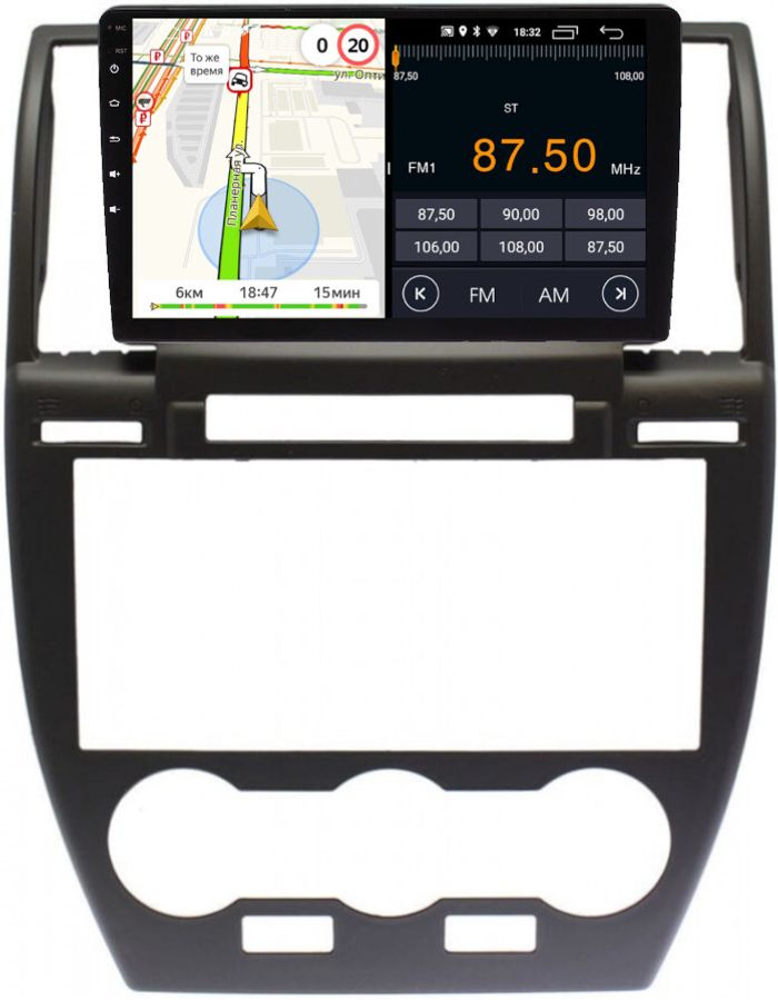 Магнитола для Land Rover Freelander 2 2007-2012 (монохром) - Parafar PF102LUX2FHD на Android 13, CarPlay, 4G SIM-слот