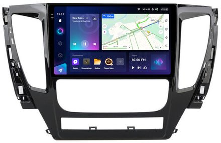 Магнитола для Mitsubishi Pajero Sport 3 2016-2020 АКПП (поддержка 360, климата и БК) - Teyes CC3-2K QLed Android 10, ТОП процессор, 4G SIM-слот, CarPlay