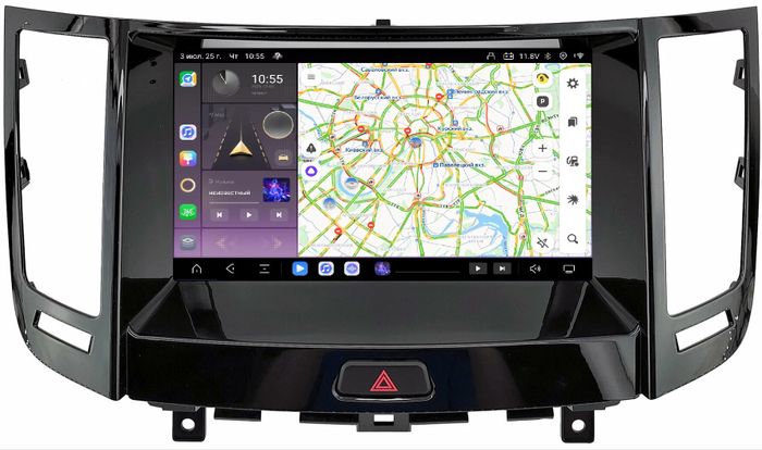 Магнитола для Infiniti QX70, FX35 (S51), FX37, FX30d, FX50 2008 - Kuberg QLed, Android 13, Быстрейшая, CarPlay, SIM-слот