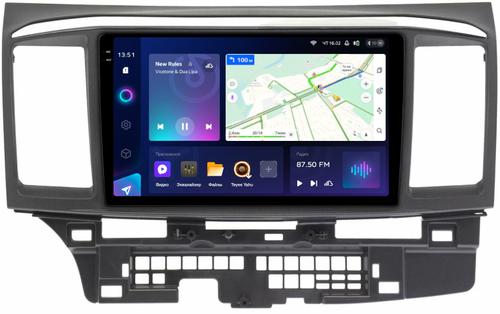 Магнитола для Mitsubishi Lancer X 2007-2016 (рамка 9) - Teyes CC3-2K на Android 10, 2K QLED, ТОП процессор, CarPlay, 4G SIM-слот