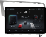 Магнитола для Volkswagen Golf 7 2012-2020 (рамка серебро) - Teyes CC4-PRO монитор 13" 2K QLED на Android 13, Snapdragon 778G, ИИ, CarPlay, DSP, 4G SIM-слот