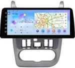 Магнитола для Renault Logan 1 2009-2014, Sandero 1 2010-2014 - FarCar монитор 12.3" 2K QLED на Android 14, Быстрая, CarPlay, 4G SIM-слот