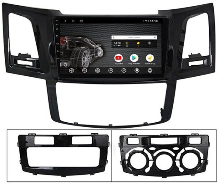 Магнитола для Toyota HiLux 2011-2015 - AK357R9-MTK Android 10