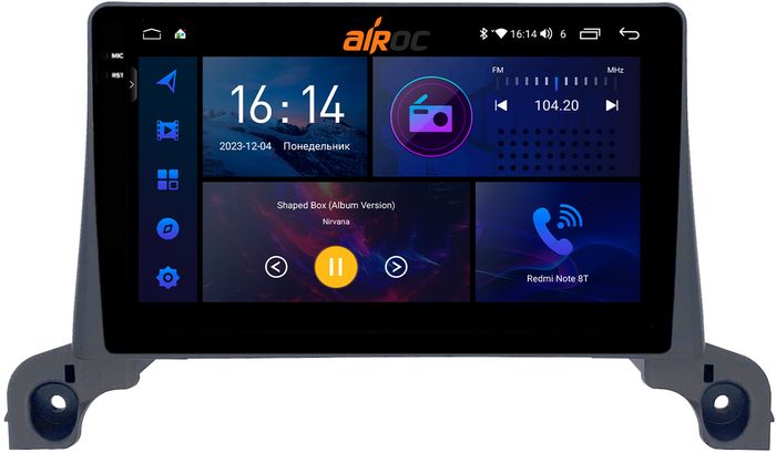 Магнитола для Peugeot 3008, 5008 2017+ - AIROC 2K RI-2903 Android 12, QLed+2K, ТОП процессор, 8/128Гб, CarPlay, SIM-слот