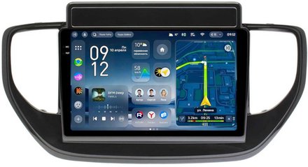 Магнитола для Hyundai Solaris 2 2020-2022 (штатная навигация) - Teyes CC4-PRO монитор 9.5" 2K QLED на Android 13, Snapdragon 778G, ИИ, CarPlay, DSP, 4G SIM-слот