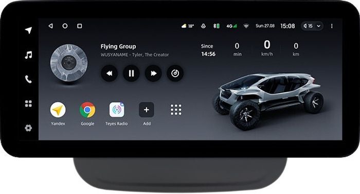 Магнитола для Chevrolet Equinox 2016+ - Teyes LUX ONE ROUND монитор 12.3" 2K QLED на Android 10, CarPlay, 4G SIM-слот