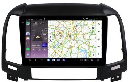 Магнитола для Hyundai Santa Fe 2006-2012 - Kuberg OL-9717 QLed+2K, Android 13, TS20, CarPlay, 4G SIM-слот