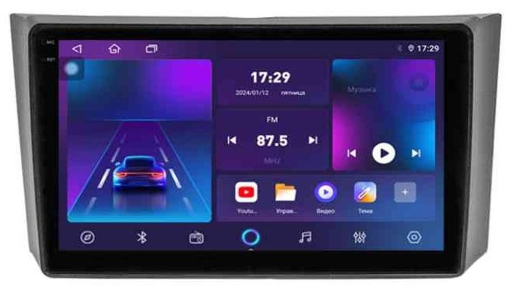 Магнитола для SsangYong Rexton 2 Y250 2007-2012 - Parafar PF591LUX1RN2K на Android 13, QLED+2K, ТОП процессор, 4Гб+32Гб, CarPlay, 4G SIM-слот