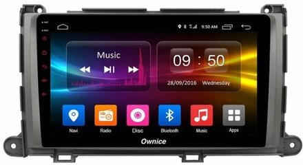 Магнитола для Toyota Sienna 3 2010-2014 - Kuberg OL-9695 Android 10, 8-ядер, 4G SIM-слот
