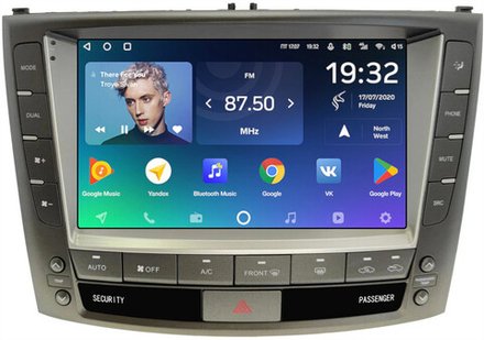 Магнитола для Lexus IS250 XE20 2005-2008 (ШГУ цветной) - Teyes CC2 PLUS монитор 9" QLED на Android 10, ТОП процессор, 4Гб+64Гб, 4G SIM-слот