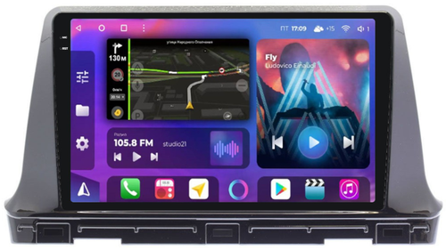 Магнитола для KIA Seltos 2020+ - FarCar BM1221M-2K монитор 10.36" 2K QLED на Android 14, TS10, 4+32Гб, CarPlay, 4G SIM-слот