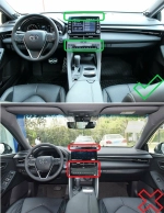 Магнитола для Toyota Avalon 5 2018-2022 (большая рамка) - FarCar BM10-9702 монитор 10.36" QLED на Android 14, TS10, 4+32Гб, CarPlay, 4G SIM-слот