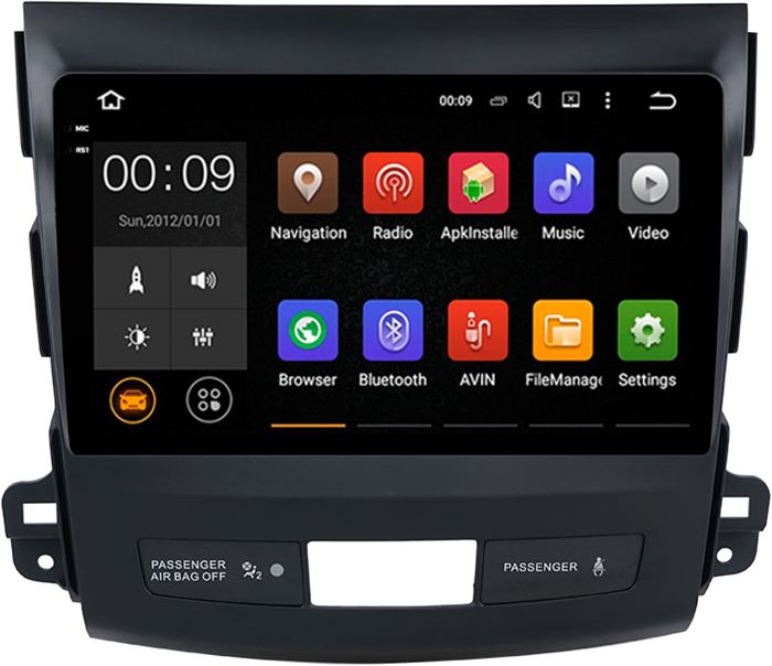 Магнитола для Mitsubishi Outlander XL, Peugeot 4007, Citroen C-Crosser - AIROC 2K RX-2606 Android 13, QLed+2K, ТОП процессор, 8/128, CarPlay, SIM-слот