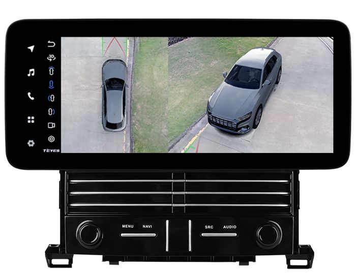 Магнитола для Toyota Alphard, Vellfire H20 2008-2015 (более 10 динамиков, рамка LUX) - Teyes LUX ONE 360 монитор 12.3", Android 10, CarPlay, 4G SIM-слот, 6/128, 4 камеры в комплекте