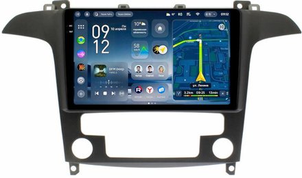 Магнитола для Ford S-Max, Galaxy 2 2006-2015 (климат) - Teyes CC4-PRO монитор 9.5" 2K QLED на Android 13, Snapdragon 778G, ИИ, CarPlay, DSP, 4G SIM-слот