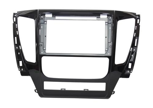 Комплект рамки с разъёмами 9"+can Mitsubishi Pajero Sport 2015-2021 АКПП, климат овальный